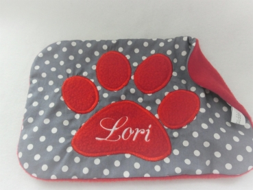 Pfote Sonnensegel Sonnenschutz Blendschutz Hundefahrradkorb Punkte von Lüttentüddel®