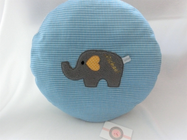 ♥ Elefant Schmusekissen Kita Taufe Geburt Einschulung Geschenk Name von Lüttentüddel