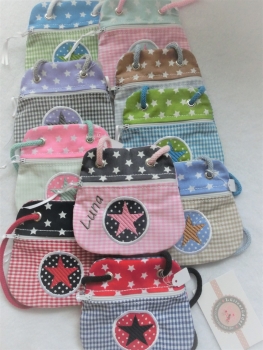 ★ Brustbeutel Stern Name ★ Kita Einschulung Schule Badeanstalt von Lüttentüddel