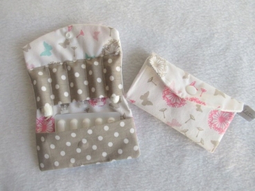 Preview: ♥ Pusteblume Schmetterlinge Globuli Täschchen, Notfall Täschchen Tampon Pillentäschchen ♥ © Lüttentüddel