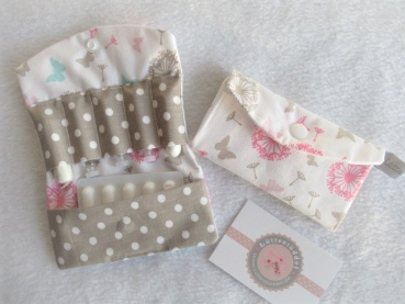 Preview: ♥ Pusteblume Schmetterlinge Globuli Täschchen, Notfall Täschchen Tampon Pillentäschchen ♥ © Lüttentüddel