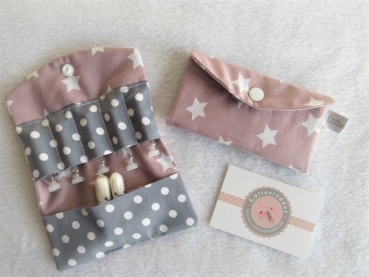 Preview: ♥ gr. Sterne Globuli Täschchen, Notfall Täschchen Tampon Pillentäschchen ♥ © Lüttentüddel