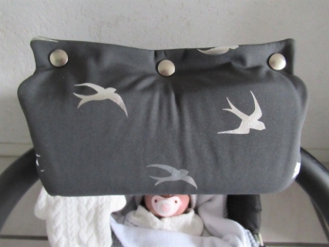Preview: ♥ Schwalben Armpolster Armschoner für Babyschale ★ Lüttentüddel © ♥