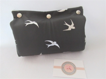 Preview: ♥ Schwalben Armpolster Armschoner für Babyschale ★ Lüttentüddel © ♥