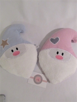 Wichtel Körnerkissen Wärmekissen Dinkel Wunschfarbe Name von Lüttentüddel