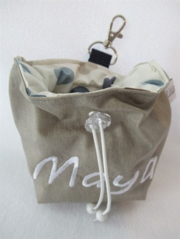 ♥ Punkte HUND LECKERLIBEUTEL KOTBEUTEL GÜRTELTASCHE VON LÜTTENTÜDDEL