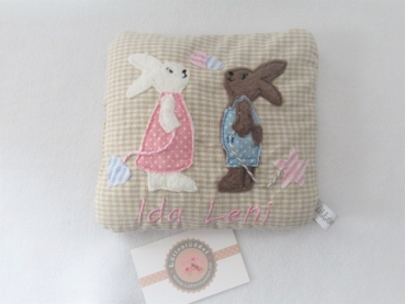 Preview: ♥ Hasenliebe Hase Körnerkissen Wärmekissen Dinkel Lavendel Geschenk, Geburtstag, Einschulung, KITA, Taufe von Lüttentüddel