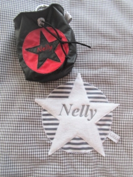 ♥ BUTTON STERN HUND LECKERLIBEUTEL KOTBEUTEL GÜRTELTASCHE VON LÜTTENTÜDDEL