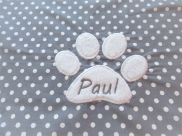 Pfote Sonnensegel Sonnenschutz Blendschutz Hundefahrradkorb Punkte von Lüttentüddel®