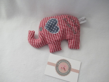 ♥ Baby Elefant  Wunschname Körnerkissen Wärmekissen Dinkel von Lüttentüddel