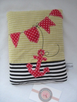 ♥ AHOI Anker Körnerkissen Wärmekissen Dinkel Wunschfarbe Wunschname