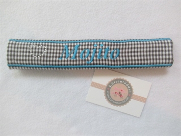 Preview: ♥ Nasenband Nasenschoner Wunschname Nasenriemen Brandzeichen Strass