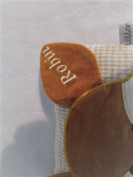 Tiere Name Wunschname Körnerkissen Wärmekissen Dinkelkissen Lavendel Stickerei von Lüttentüddel