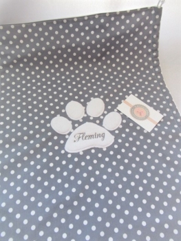 Pfote Sonnensegel Sonnenschutz Blendschutz Hundefahrradkorb Punkte von Lüttentüddel®