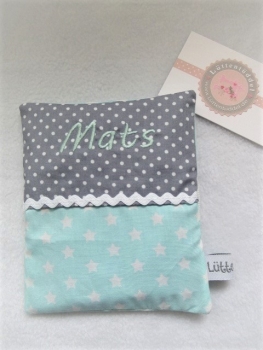 ★ 35x23 cm Kissen to Go Geburt Sterne Punkte Name ★ von Lüttentüddel