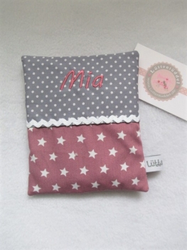 ★ 35x23 cm Kissen to Go Geburt Sterne Punkte Name ★ von Lüttentüddel