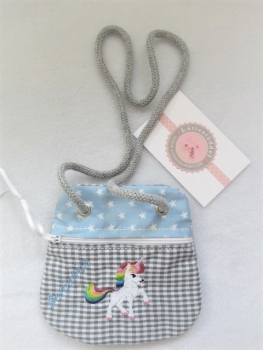 ★ Brustbeutel Einhorn Name ★ Kita Schule Einschulung Schultüte Geschenk Schwimmbad von Lüttentüddel