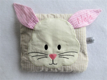 Tiere Name Wunschname Körnerkissen Wärmekissen Dinkelkissen Lavendel Stickerei von Lüttentüddel