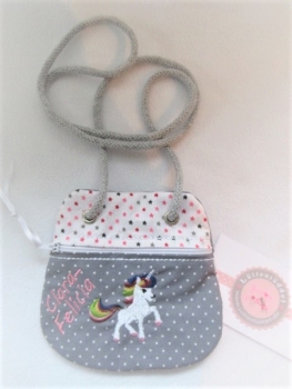 ★ Brustbeutel Einhorn Name ★ Kita Schule Schwimmbad von Lüttentüddel