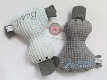 ♥ zuckersüße Ente, Wunschname, Geschenk, Taufe, Geburt, Einschulung, Entchen, Körnerkissen Dinkelkissen, Bio Dinkel Lavendel, von Lüttentüddel