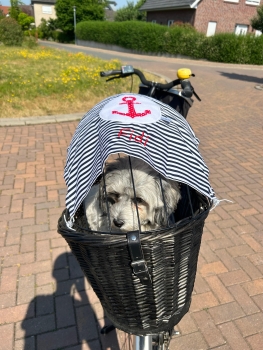 © Anker Sonnensegel Sonnenschutz Blendschutz Hundefahrradkorb von Lüttentüddel