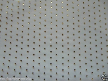 Preview: Ornament Bordüre Funkenregen Strass Bügelbild Hotfix Gold Schiebevorhang Shirt