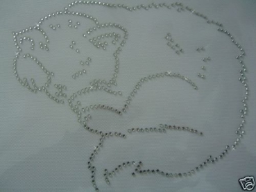 Schmuse Katze Hotglue Hotfix Strass Bügelbild Bügelmotiv so süß