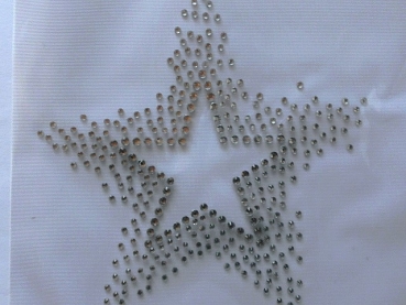 Stern Ornament Strass Bügelbild Hotfix &#9829; Shirt &#9829; Jacke Gardine Tischdecke Top