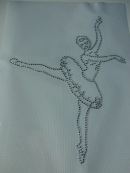 &#9829; Traum Tänzerin Ballerina Bügelbild &#9829; STRASS &#9829; Hotfix