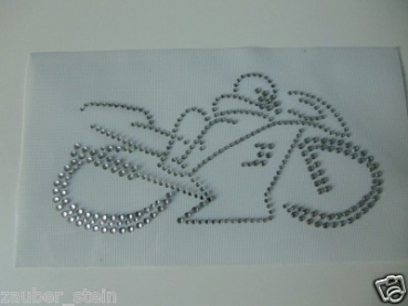 32 Blüten Bordüre Ornament Hotfix Bügelbild Strass süß