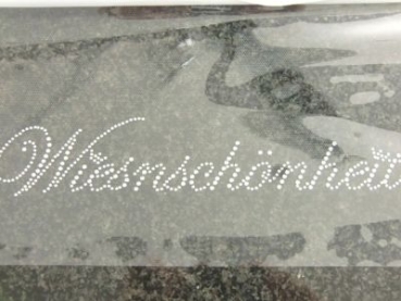 Wiesn Schönheit Wiesnschönheit Schriftzug Oktoberfest  Strass Hotfix Bügelbild