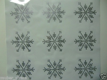 Preview: Angebot: 9 Strass Sterne Stern Bügelbild Hotfix T-Shirt