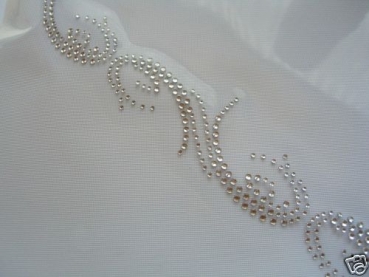 Super Tattoo Ornament Bordüre Strass Hotfix Bügelbild