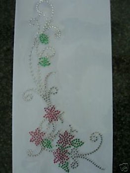 Sternchen Ranke HOTFIX Bügelmotiv Bügelbild Strass Shirt Tischdecke Bluse Hose