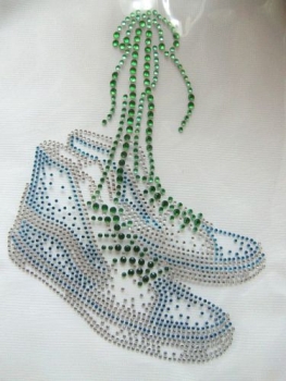 super Geile Turnschuhe Schuhe Strass Hotglue Hotfix Bügelbild