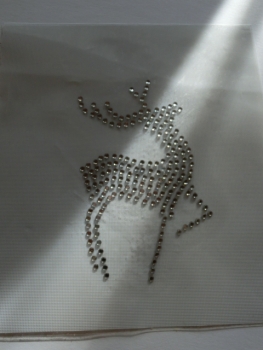 Reh Hirsch Strass Hotfix Bügelbild Shirt Tasche Jacke Bluse Tischdecke Dirndl