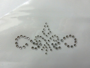 Fleur Ornament Schabracke Strass Hotfix Farbwahl Bügelbild Shirt Hose Jacke Top in Klar