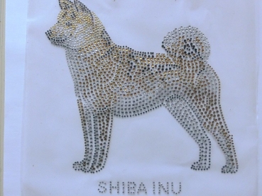 Akita SHIBA INU Akita Hund Strass Bügelbild Hundeschule Hundezucht Hundesofa Hundemantel Hundeleine