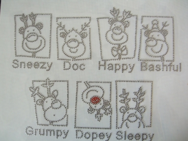 7 verrückte Hirsche Rentiere Hotglue Hotfix Bügelbild Weihnachten Nikolaus Shirt Tischdecke