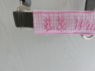 Preview: Trakehner Nasenband Nasenschoner Wunschname Brandzeichen