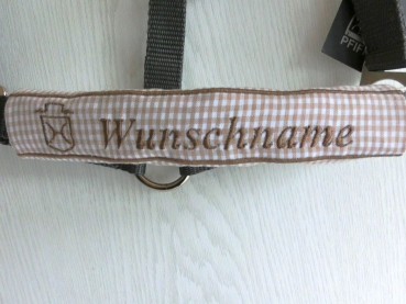 Holsteiner Nasenband Nasenschoner Wunschname Brandzeichen