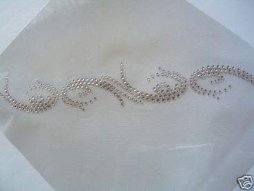 Super Tattoo Ornament Bordüre Strass Hotfix Bügelbild