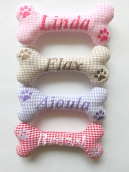 Hundespielzeug Knochen Wunschname Dummy Hundeknochen