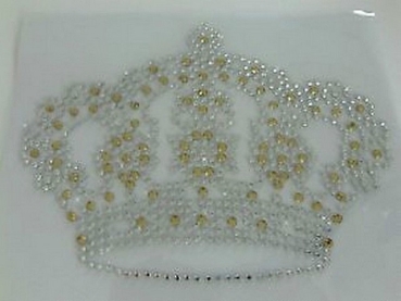 Traumhafte Hotfix Krone Strass Bügelbild Hotglue für Shirt Jacke Bluse.......