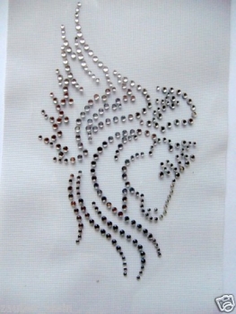 Pferd Strass Bügelbild Schabracke Bandagen Hotfix Shirt