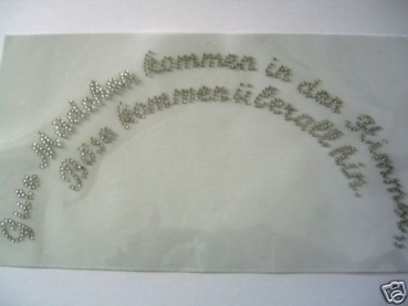 Schriftzug Gute Mädchen kommen..... Strass Bügelbild Hotfix Hotglue