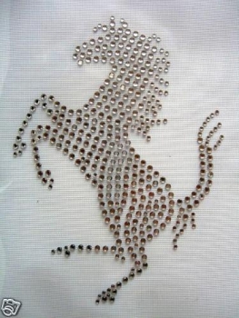 Traum Pferd für Schabracke Hotfix Bügelbild Strass