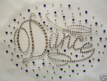 Dance Hotfix Hotglue Bügelbild Strass ein Traum Bügelmotiv