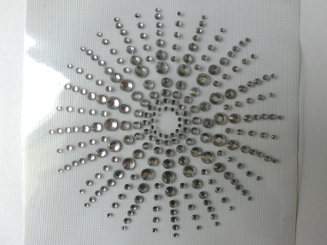 Sonne Strahlen Ornament Stern Sternchen zauberhaft Strass Hotglue Bügeln Bügelbild