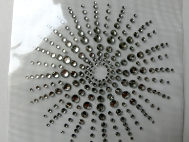 Preview: Sonne Strahlen Ornament Stern Sternchen zauberhaft Strass Hotglue Bügeln Bügelbild